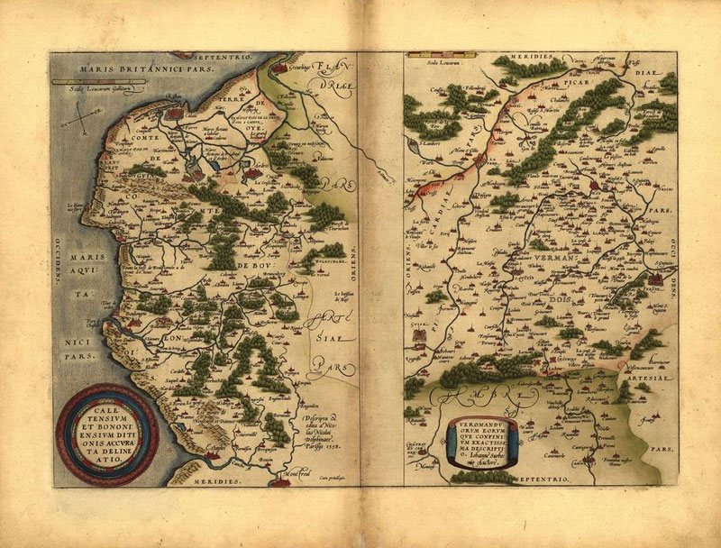 Карта франции 16 века
